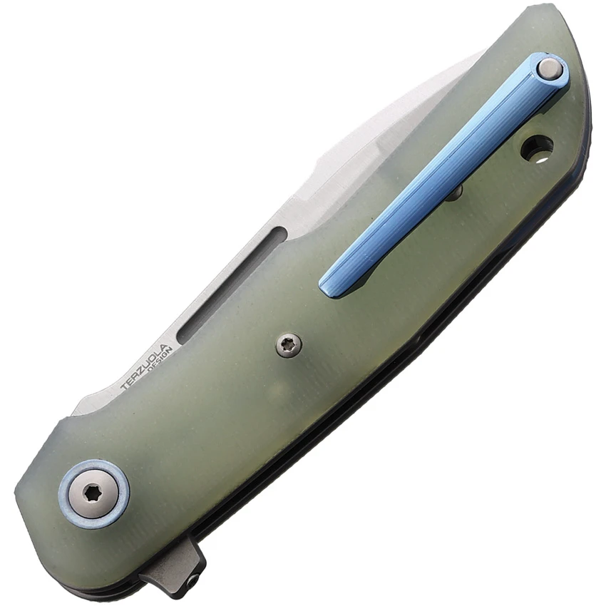 MKM Terzuola Clap Liner Lock Knife Jade G-10 (3" Satin), MKM Terzuola Clap Liner Lock Knife Jade G-10 (3" Satin) for Sale, MKM Terzuola Clap Liner Lock Knife Jade G-10 (3" Satin)
