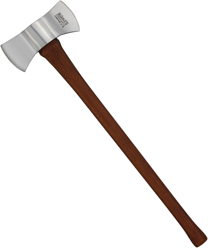 Marbles No.15 Double Bit Axe – 27" Overall Brown Wood Handle, Marbles No.15 Double Bit Axe – 27" Overall Brown Wood Handle for Sale, Marbles No.15 Double Bit Axe – 27" Overall Brown Wood Handle