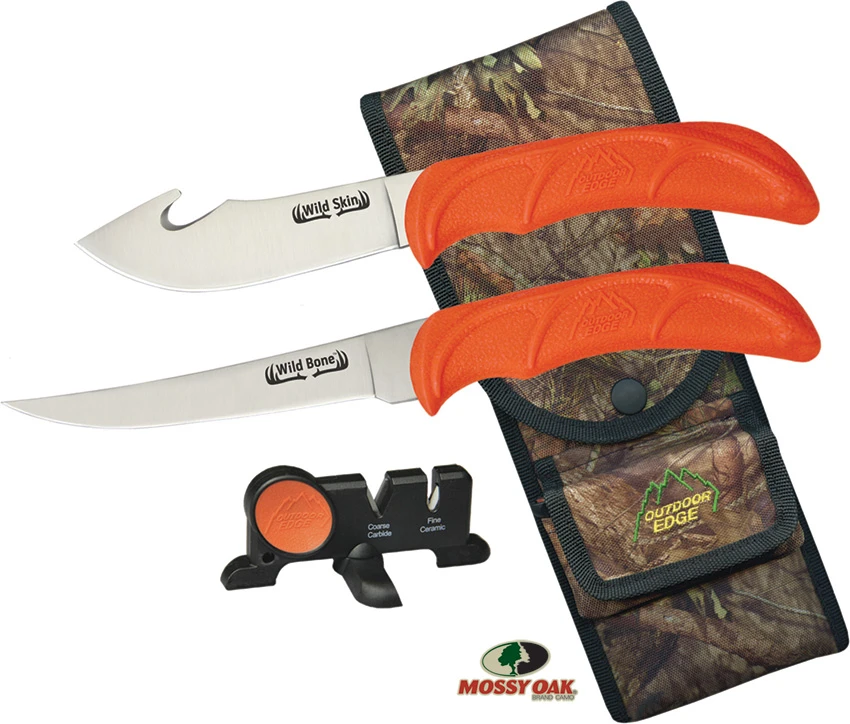 Outdoor Edge Wild-Bone 3-Piece Hunting Set w/ Nylon Sheath, Outdoor Edge Wild-Bone 3-Piece Hunting Set w/ Nylon Sheath for Sale, Outdoor Edge Wild-Bone 3-Piece Hunting Set w/ Nylon Sheath