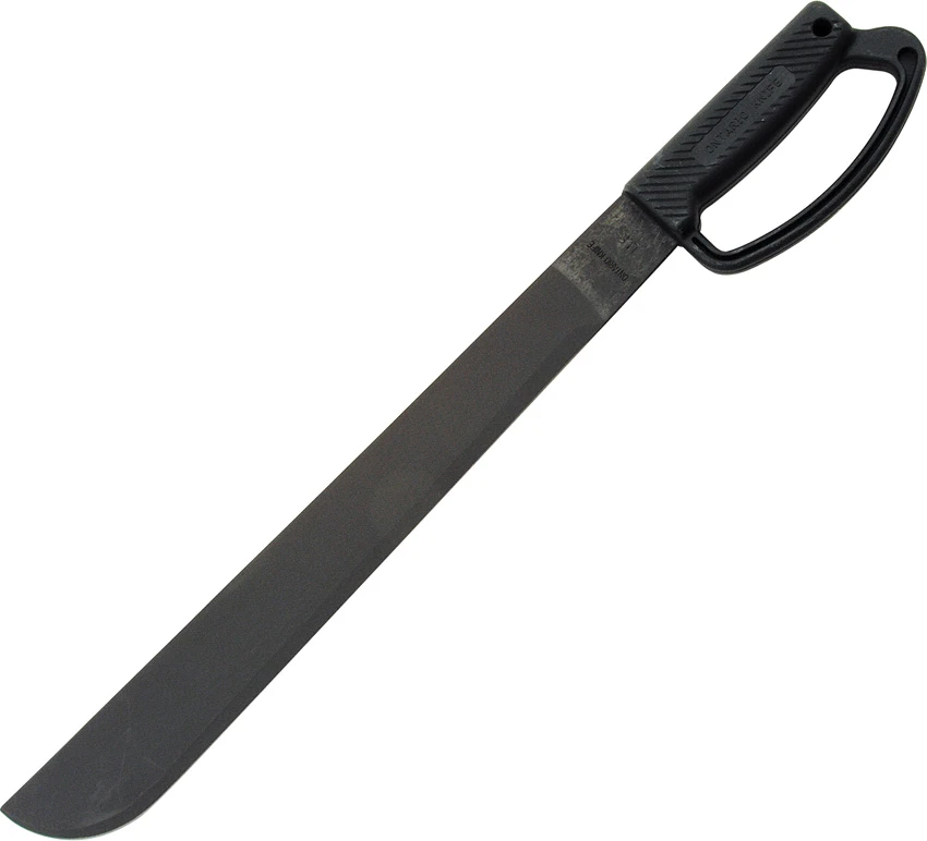 Ontario OKC 18" Field Black D Handle Machete Fixed Blade Knife (Black), Ontario OKC 18" Field Black D Handle Machete Fixed Blade Knife (Black) for Sale, Ontario OKC 18" Field Black D Handle Machete Fixed Blade Knife (Black)