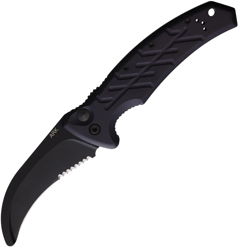 Ontario OKC Automatic Rescue Knife Tactical (3.25" Black Serr), Ontario OKC Automatic Rescue Knife Tactical (3.25" Black Serr) for Sale, Ontario OKC Automatic Rescue Knife Tactical (3.25" Black Serr)