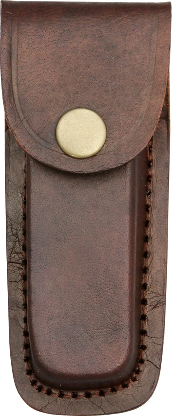 Tallen Leather Belt Sheath for 4" Folding Knife w/ Button Closure (Brown), Tallen Leather Belt Sheath for 4" Folding Knife w/ Button Closure (Brown) for Sale, Tallen Leather Belt Sheath for 4" Folding Knife w/ Button Closure (Brown)