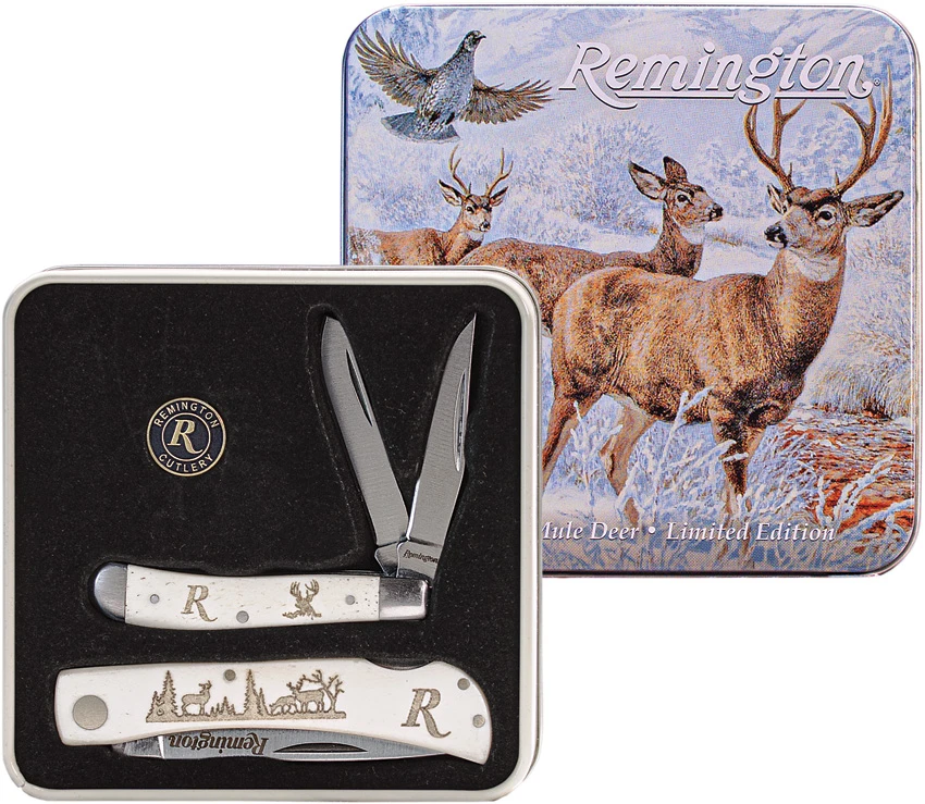 Remington Mule Deer Tin Set, Remington Mule Deer Tin Set for Sale, Remington Mule Deer Tin Set