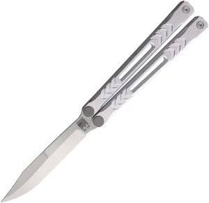REVO Nexus Balisong Butterfly Knife Bead Blast Aluminum (4" Stonewash), REVO Nexus Balisong Butterfly Knife Bead Blast Aluminum (4" Stonewash) for Sale, REVO Nexus Balisong Butterfly Knife Bead Blast Aluminum (4" Stonewash)