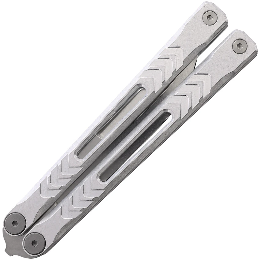 REVO Nexus Balisong Butterfly Knife Bead Blast Aluminum (4" Stonewash), REVO Nexus Balisong Butterfly Knife Bead Blast Aluminum (4" Stonewash) for Sale, REVO Nexus Balisong Butterfly Knife Bead Blast Aluminum (4" Stonewash)
