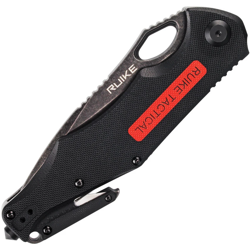 RUIKE M195 Frame Lock + Beta Plus Lock Knife Black G-10 (3.25" Black SW Serr), RUIKE M195 Frame Lock + Beta Plus Lock Knife Black G-10 (3.25" Black SW Serr) for Sale, RUIKE M195 Frame Lock + Beta Plus Lock Knife Black G-10 (3.25" Black SW Serr)