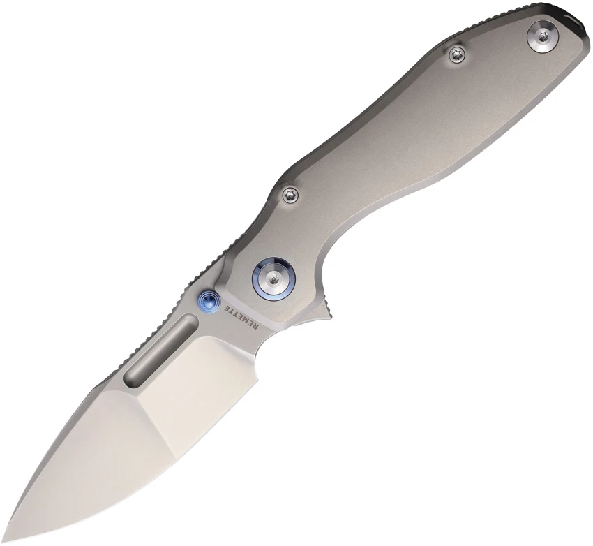 REMETTE RT-TwoFace Frame Lock Knife Gray Titanium (3.4" Ceramic Sandblast), REMETTE RT-TwoFace Frame Lock Knife Gray Titanium (3.4" Ceramic Sandblast) for Sale, REMETTE RT-TwoFace Frame Lock Knife Gray Titanium (3.4" Ceramic Sandblast)