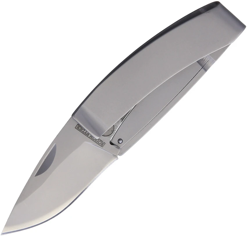 Rough Ryder Money Clip Drop Point Double Detent Knife Satin Steel (2.1" Satin), Rough Ryder Money Clip Drop Point Double Detent Knife Satin Steel (2.1" Satin) for Sale, Rough Ryder Money Clip Drop Point Double Detent Knife Satin Steel (2.1" Satin)