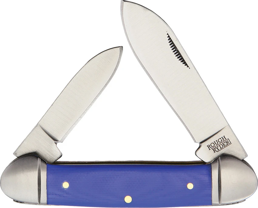 Rough Ryder Canoe Pocket Knife 2.5" Blue G-10, Rough Ryder Canoe Pocket Knife 2.5" Blue G-10 for Sale, Rough Ryder Canoe Pocket Knife 2.5" Blue G-10