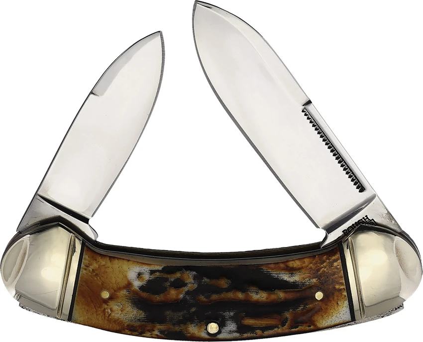 Rough Ryder Bow Canoe Knife 3.63" Cinnamon Bone Stag RR2428, Rough Ryder Bow Canoe Knife 3.63" Cinnamon Bone Stag RR2428 for Sale, Rough Ryder Bow Canoe Knife 3.63" Cinnamon Bone Stag RR2428