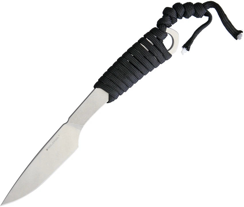 Real Steel Marlin Fixed Blade Knife Black Paracord (2.6" Stonewash), Real Steel Marlin Fixed Blade Knife Black Paracord (2.6" Stonewash) for Sale, Real Steel Marlin Fixed Blade Knife Black Paracord (2.6" Stonewash)