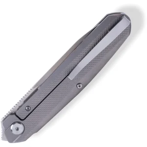 Real Steel S5 Metamorph Compact Frame Lock Knife Textured Titanium (3" Satin), Real Steel S5 Metamorph Compact Frame Lock Knife Textured Titanium (3" Satin) for Sale, Real Steel S5 Metamorph Compact Frame Lock Knife Textured Titanium (3" Satin)