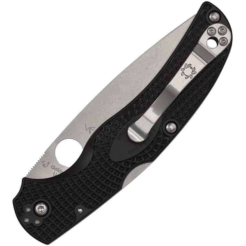 Spyderco Native Chief Lightweight Knife Black FRN (4" Satin Serr) C244PSBK, Spyderco Native Chief Lightweight Knife Black FRN (4" Satin Serr) C244PSBK for Sale, Spyderco Native Chief Lightweight Knife Black FRN (4" Satin Serr) C244PSBK