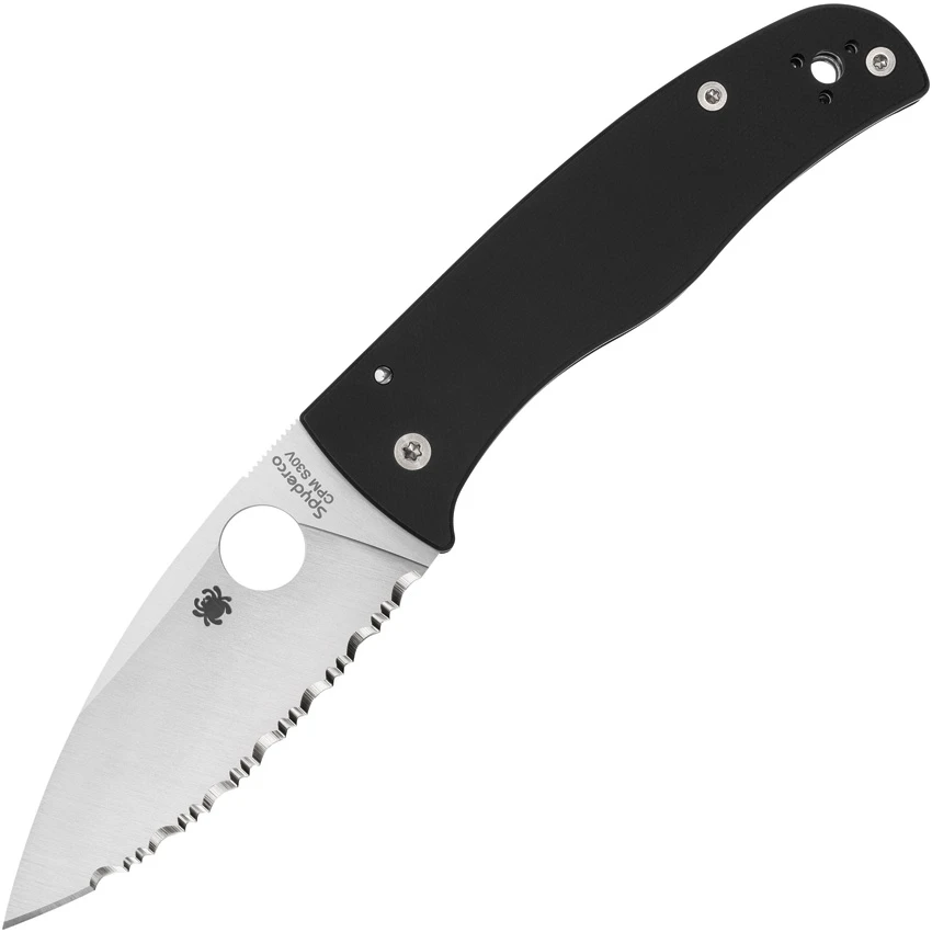 Spyderco Bodacious Compression Lock Knife Black G-10 (3.6" Satin) C263GS, Spyderco Bodacious Compression Lock Knife Black G-10 (3.6" Satin) C263GS for Sale, Spyderco Bodacious Compression Lock Knife Black G-10 (3.6" Satin) C263GS