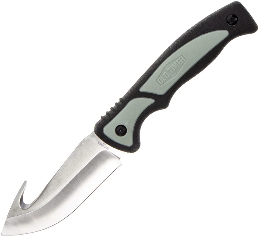 Old Timer Trail Boss Gut Hook Fixed Blade Knife Black/Green Polymer (4" Satin), Old Timer Trail Boss Gut Hook Fixed Blade Knife Black/Green Polymer (4" Satin) for Sale, Old Timer Trail Boss Gut Hook Fixed Blade Knife Black/Green Polymer (4" Satin)