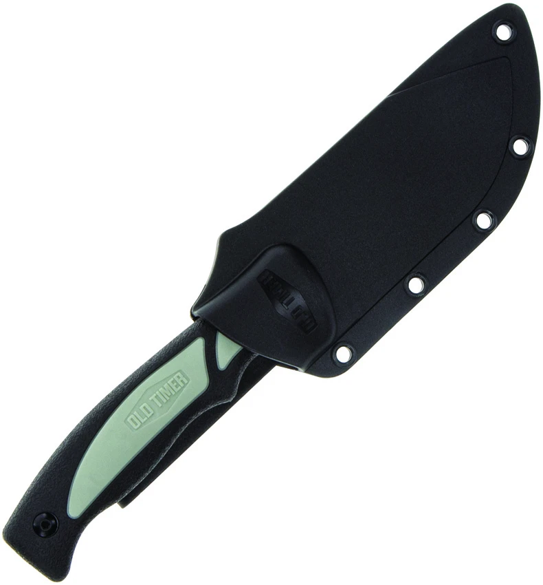 Old Timer Trail Boss Gut Hook Fixed Blade Knife Black/Green Polymer (4" Satin), Old Timer Trail Boss Gut Hook Fixed Blade Knife Black/Green Polymer (4" Satin) for Sale, Old Timer Trail Boss Gut Hook Fixed Blade Knife Black/Green Polymer (4" Satin)