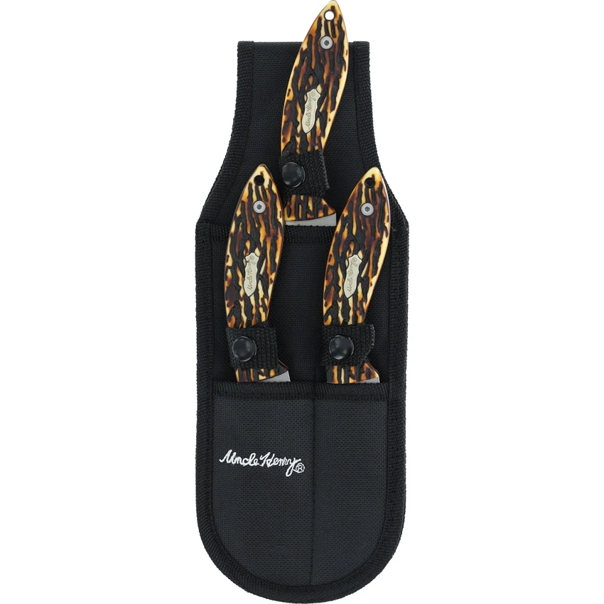 Schrade 3-Piece Hunting Knife Set – Satin Finish Stainless with Staglon Handle, Schrade 3-Piece Hunting Knife Set – Satin Finish Stainless with Staglon Handle for Sale, Schrade 3-Piece Hunting Knife Set – Satin Finish Stainless with Staglon Handle