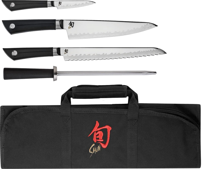 Shun Sora Five-Piece Student Kitchen Knife Set VBS0499, Shun Sora Five-Piece Student Kitchen Knife Set VBS0499 for Sale, Shun Sora Five-Piece Student Kitchen Knife Set VBS0499