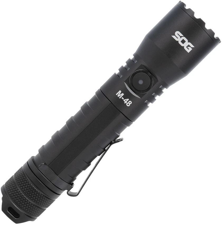 SOG M-48 Black Aluminum Flashlight (2500 Lumens), SOG M-48 Black Aluminum Flashlight (2500 Lumens) for Sale, SOG M-48 Black Aluminum Flashlight (2500 Lumens)
