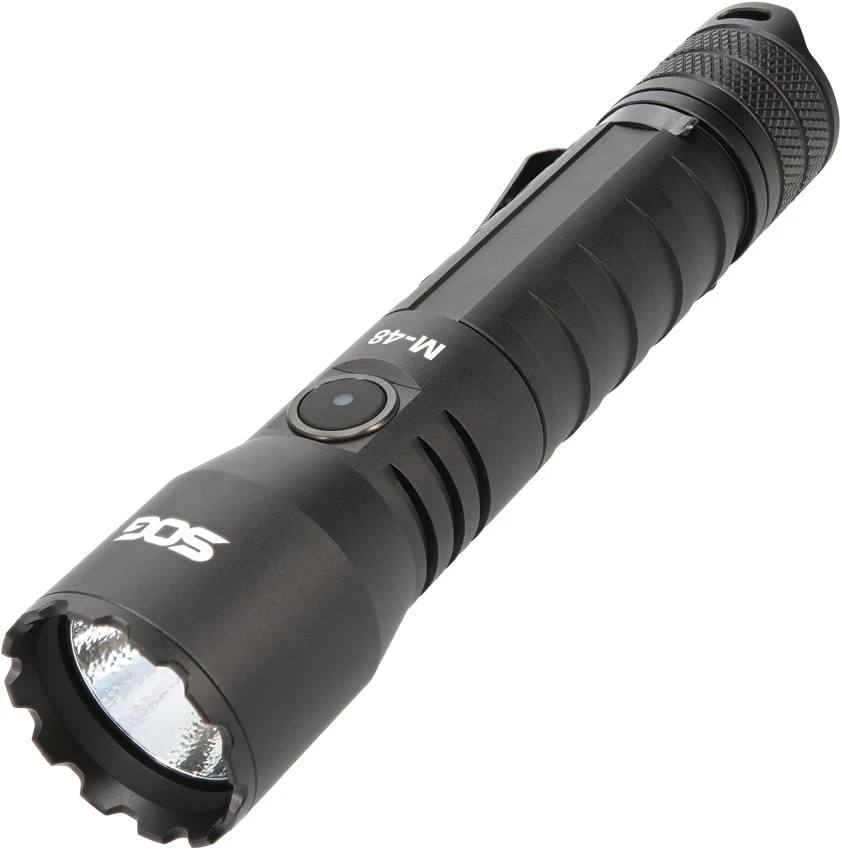 SOG M-48 Black Aluminum Flashlight (2500 Lumens), SOG M-48 Black Aluminum Flashlight (2500 Lumens) for Sale, SOG M-48 Black Aluminum Flashlight (2500 Lumens)
