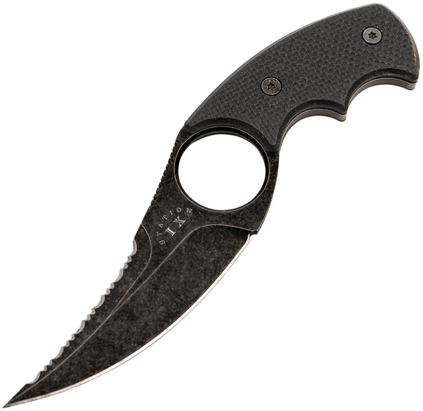 Station IX La Griffe 5 Fixed Blade Knife  Black G-10 (3" Black Stonewash), Station IX La Griffe 5 Fixed Blade Knife  Black G-10 (3" Black Stonewash) for Sale, Station IX La Griffe 5 Fixed Blade Knife  Black G-10 (3" Black Stonewash)