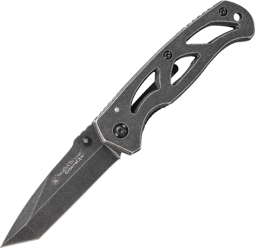 Smith & Wesson Extreme Ops Tanto Frame Lock Knife (2.75" Black SW) CK404, Smith & Wesson Extreme Ops Tanto Frame Lock Knife (2.75" Black SW) CK404 for Sale, Smith & Wesson Extreme Ops Tanto Frame Lock Knife (2.75" Black SW) CK404