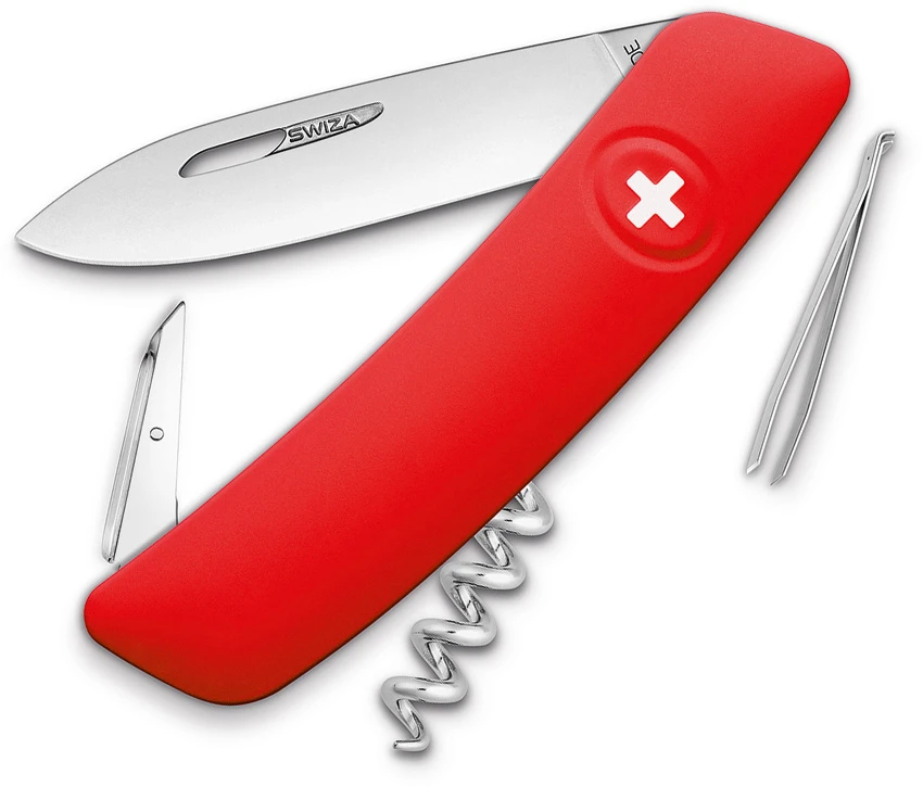 Swiza D01 Swiss Pocket Knife Red, Swiza D01 Swiss Pocket Knife Red for Sale, Swiza D01 Swiss Pocket Knife Red