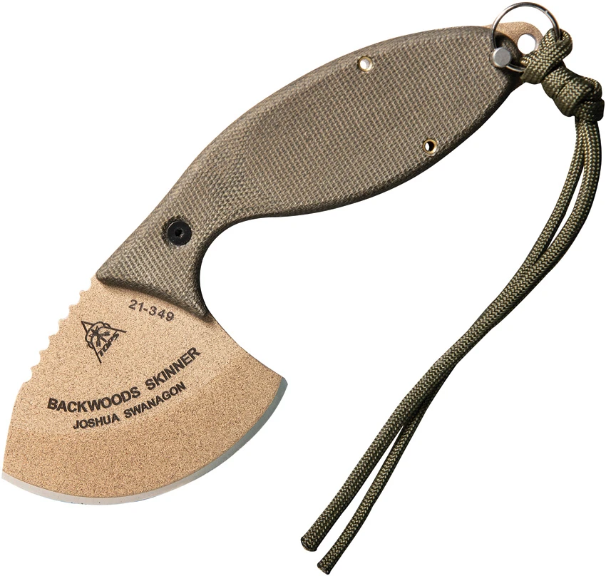 TOPS Knives Backwoods Skinner Fixed Blade Knife (3" Tan) SKIN-01, TOPS Knives Backwoods Skinner Fixed Blade Knife (3" Tan) SKIN-01 for Sale, TOPS Knives Backwoods Skinner Fixed Blade Knife (3" Tan) SKIN-01