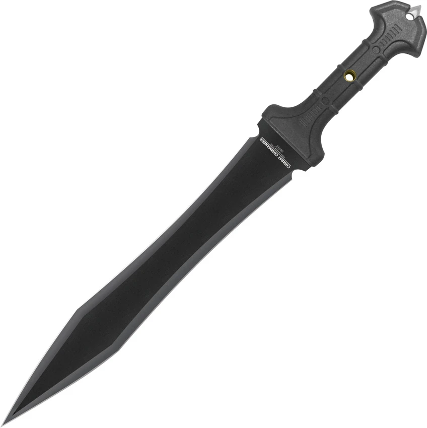 United Cutlery Combat Commander Gladiator Sword (16.625" Black Plain) UC3009, United Cutlery Combat Commander Gladiator Sword (16.625" Black Plain) UC3009 for Sale, United Cutlery Combat Commander Gladiator Sword (16.625" Black Plain) UC3009