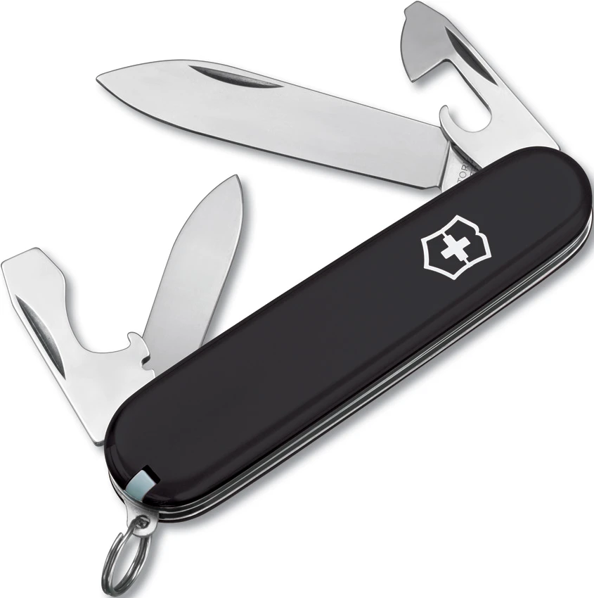 Victorinox Swiss Army Knife Recruit Black 53243, Victorinox Swiss Army Knife Recruit Black 53243 for Sale, Victorinox Swiss Army Knife Recruit Black 53243