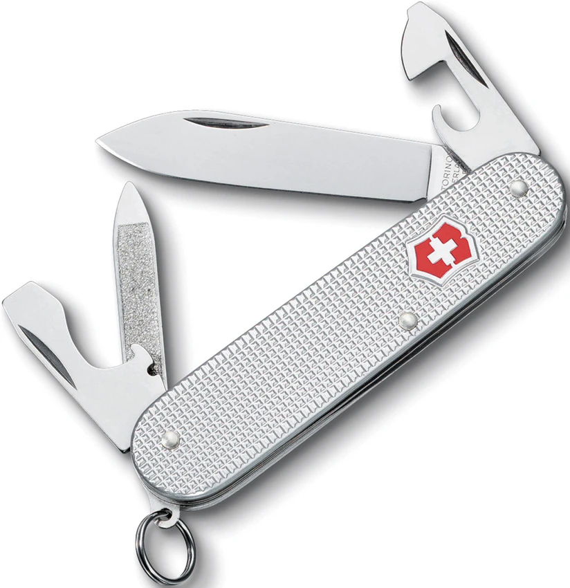 Victorinox Swiss Army Knife Cadet Silver Alox Knife 53042, Victorinox Swiss Army Knife Cadet Silver Alox Knife 53042 for Sale, Victorinox Swiss Army Knife Cadet Silver Alox Knife 53042