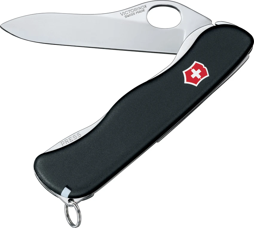 Victorinox Swiss Army Knife One Hand Sentinel Black w/ Clip 54885, Victorinox Swiss Army Knife One Hand Sentinel Black w/ Clip 54885 for Sale, Victorinox Swiss Army Knife One Hand Sentinel Black w/ Clip 54885