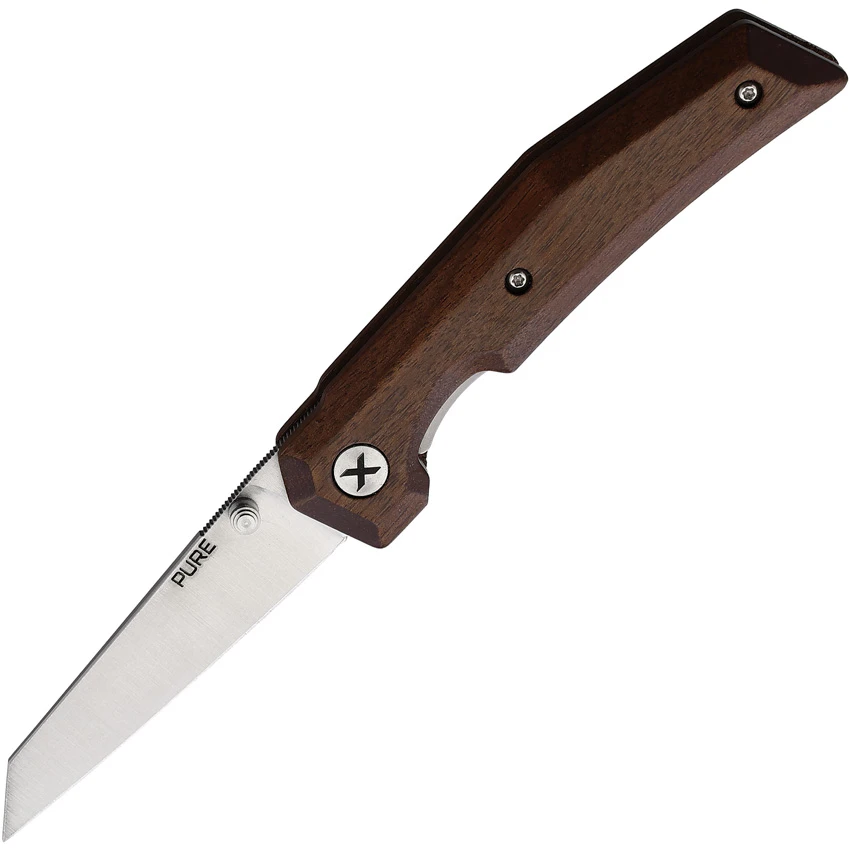 WOOX Pure Liner Lock Knife American Walnut (3.25" Satin), WOOX Pure Liner Lock Knife American Walnut (3.25" Satin) for Sale, WOOX Pure Liner Lock Knife American Walnut (3.25" Satin)