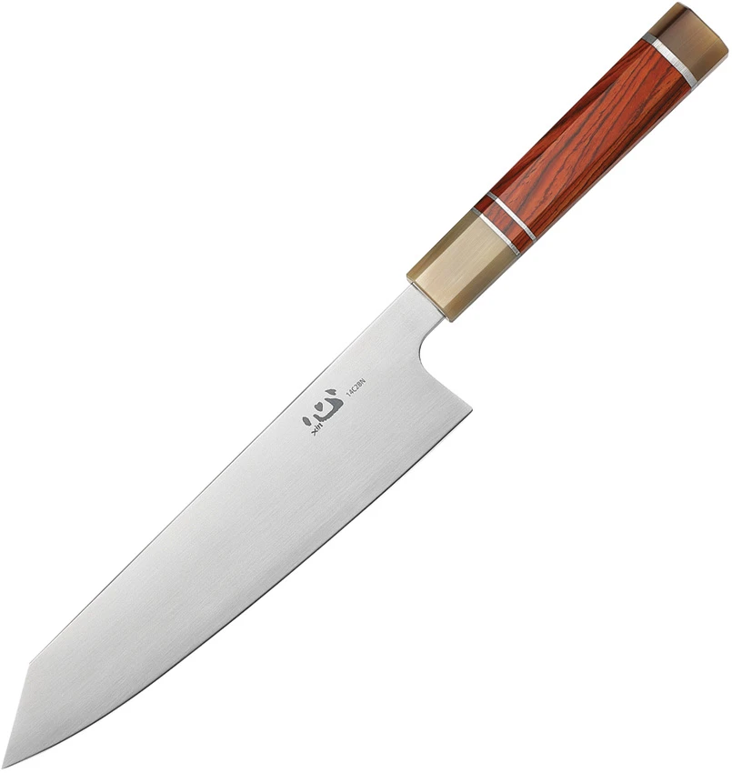 Xin Cutlery XinCraft 8" Kiritsuke Chef's Knife Buffalo Horn/Rosewood, Xin Cutlery XinCraft 8" Kiritsuke Chef's Knife Buffalo Horn/Rosewood for Sale, Xin Cutlery XinCraft 8" Kiritsuke Chef's Knife Buffalo Horn/Rosewood