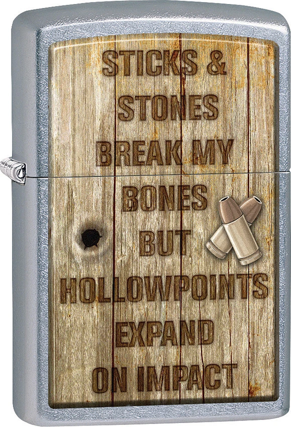 Zippo Sticks & Stones Lighter - Street Chrome, Zippo Sticks & Stones Lighter - Street Chrome for Sale, Zippo Sticks & Stones Lighter - Street Chrome