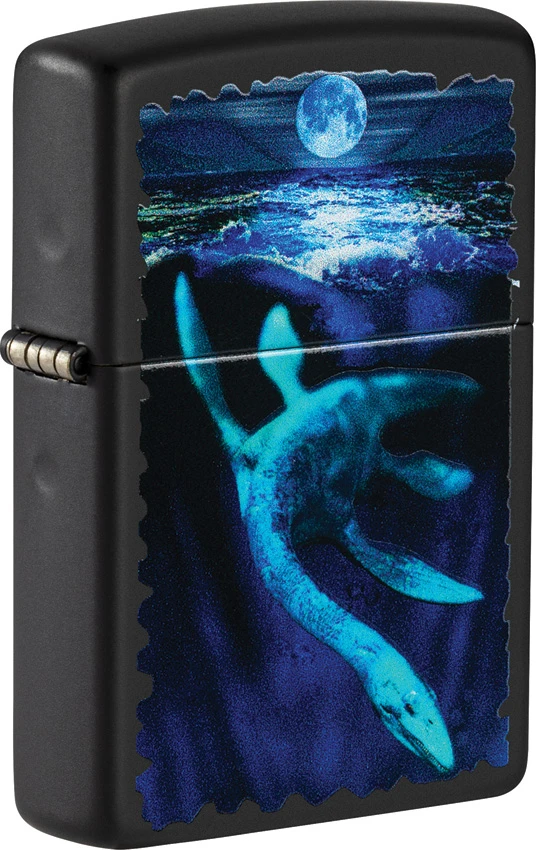 Zippo Black Light Loch Ness Design, Zippo Black Light Loch Ness Design for Sale, Zippo Black Light Loch Ness Design