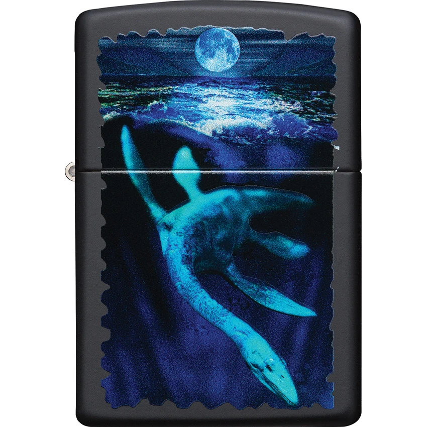 Zippo Black Light Loch Ness Design, Zippo Black Light Loch Ness Design for Sale, Zippo Black Light Loch Ness Design