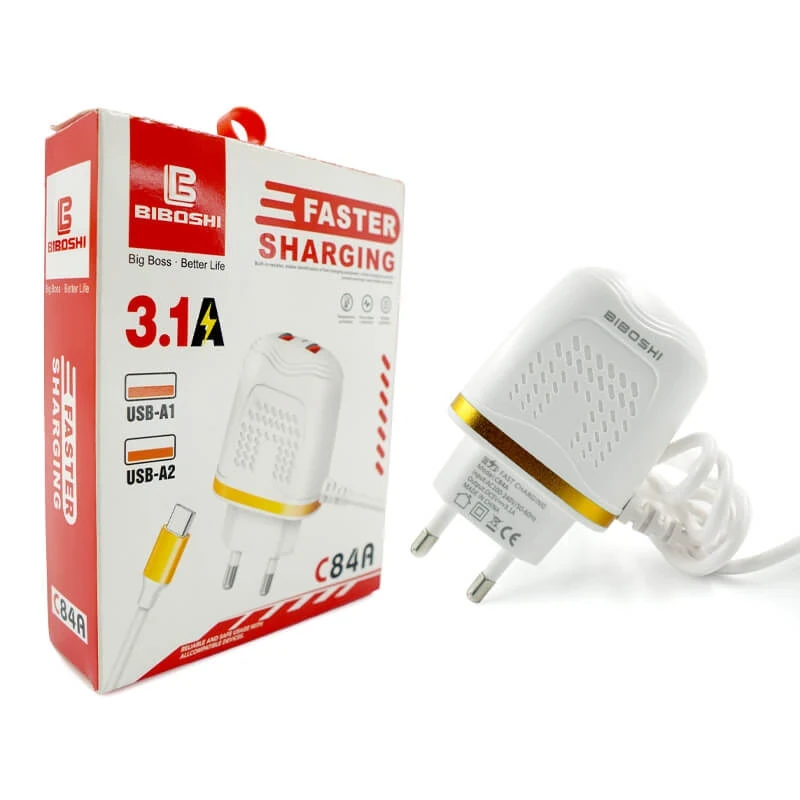 BIBOSHI 3.1A TYPE C FAST ADAPTER C84A , BIBOSHI 3.1A TYPE C FAST ADAPTER C84A for sale , BIBOSHI 3.1A TYPE C FAST ADAPTER C84A for Sale in Pakistan , BIBOSHI 3.1A TYPE C FAST ADAPTER C84A Available in Pakistan , BIBOSHI 3.1A TYPE C FAST ADAPTER C84A in lo