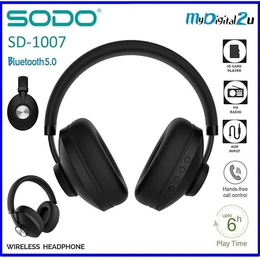 BT HEADPHONE SODO SD1007 , BT HEADPHONE SODO SD1007 for sale , BT HEADPHONE SODO SD1007 for Sale in Pakistan , BT HEADPHONE SODO SD1007 Available in Pakistan , BT HEADPHONE SODO SD1007 in lowest price
