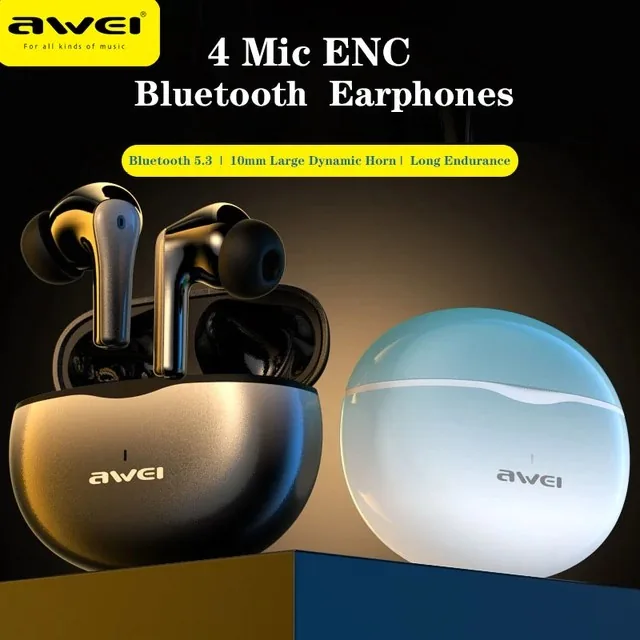 Awei TWS T62 ENC Earphones Bluetooth V5.3 , Awei TWS T62 ENC Earphones Bluetooth V5.3 for sale , Awei TWS T62 ENC Earphones Bluetooth V5.3 for Sale in Pakistan , Awei TWS T62 ENC Earphones Bluetooth V5.3 Available in Pakistan , Awei TWS T62 ENC Earphones 