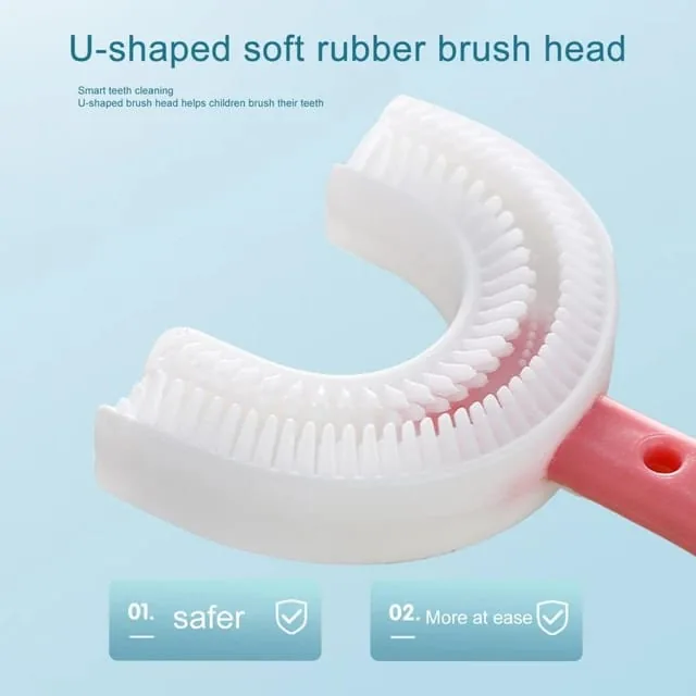 Baby Toothbrush Children 360 Degree U-shaped Child Toothbrush Teethers Baby Brush Silicone Kids Teeth Oral Care Cleaning , Baby Toothbrush Children 360 Degree U-shaped Child Toothbrush Teethers Baby Brush Silicone Kids Teeth Oral Care Cleaning for sale ,