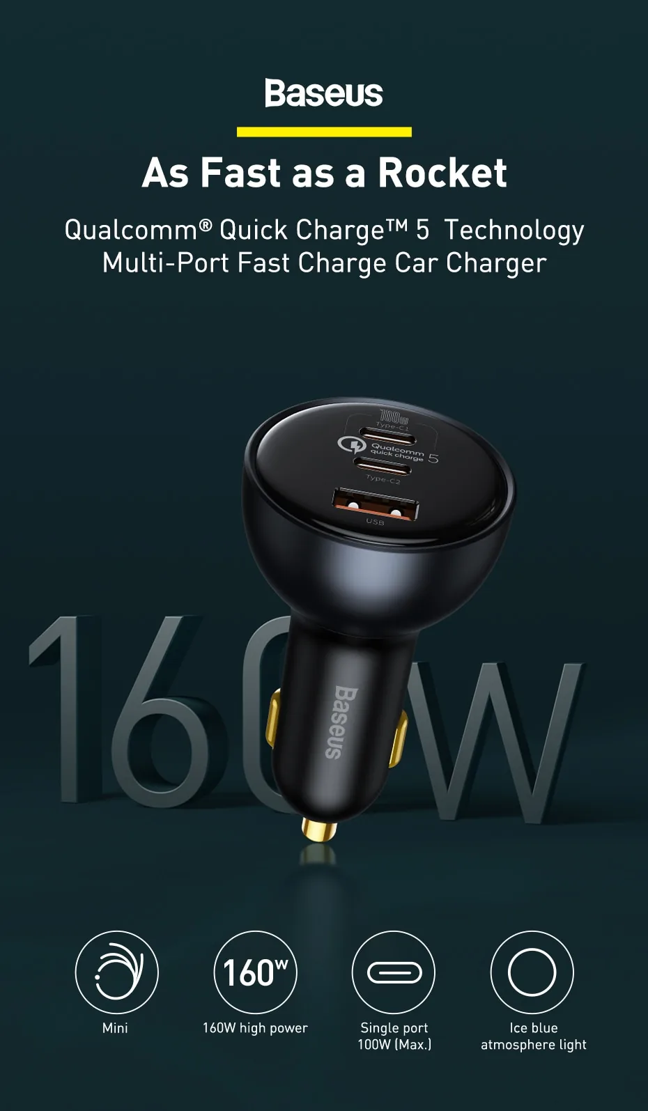 Baseus 160W 2C+U Multiport Fast Car Charger , Baseus 160W 2C+U Multiport Fast Car Charger for sale , Baseus 160W 2C+U Multiport Fast Car Charger for Sale in Pakistan , Baseus 160W 2C+U Multiport Fast Car Charger Available in Pakistan , Baseus 160W 2C+U Mu