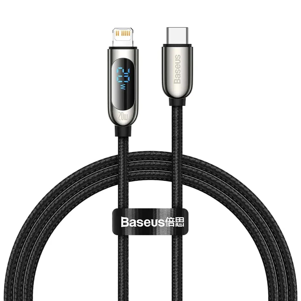 Baseus 1meter Display Fast Charging Data Cable Type-C to IP 20W , Baseus 1meter Display Fast Charging Data Cable Type-C to IP 20W for sale , Baseus 1meter Display Fast Charging Data Cable Type-C to IP 20W for Sale in Pakistan , Baseus 1meter Display Fast 