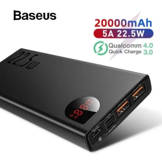 Baseus Adaman Metal Digital  Display Quick Charge Power Bank 20000mAh 22.5W , Baseus Adaman Metal Digital  Display Quick Charge Power Bank 20000mAh 22.5W for sale , Baseus Adaman Metal Digital  Display Quick Charge Power Bank 20000mAh 22.5W for Sale in Pa