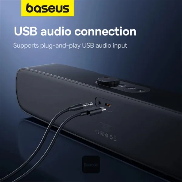 Baseus AeQur Series DS10 Desktop Mini Soundbar Bluetooth Speaker – Black , Baseus AeQur Series DS10 Desktop Mini Soundbar Bluetooth Speaker – Black for sale , Baseus AeQur Series DS10 Desktop Mini Soundbar Bluetooth Speaker – Black for Sale in Pakistan ,