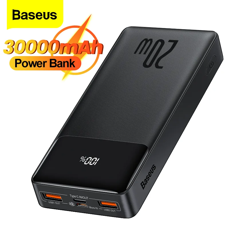 Baseus Bipow 30000mAh 20W Digital Display Power bank Black , Baseus Bipow 30000mAh 20W Digital Display Power bank Black for sale , Baseus Bipow 30000mAh 20W Digital Display Power bank Black for Sale in Pakistan , Baseus Bipow 30000mAh 20W Digital Display 