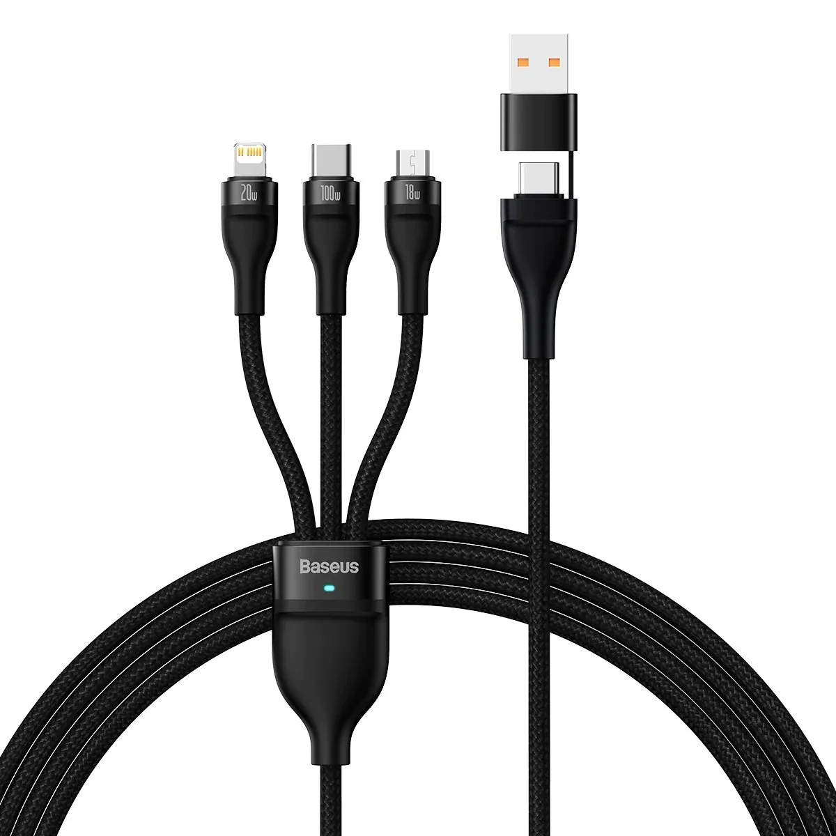 Baseus Flash Series Two-for-Three Fast Charging Cable U+C to M+L+C 100W , Baseus Flash Series Two-for-Three Fast Charging Cable U+C to M+L+C 100W for sale , Baseus Flash Series Two-for-Three Fast Charging Cable U+C to M+L+C 100W for Sale in Pakistan , Bas