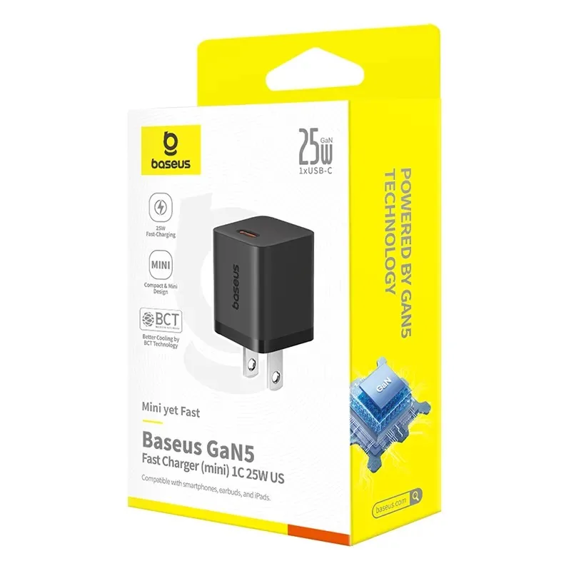 Baseus GaN5 Fast Charger 1C 25W US Cluster Black , Baseus GaN5 Fast Charger 1C 25W US Cluster Black for sale , Baseus GaN5 Fast Charger 1C 25W US Cluster Black for Sale in Pakistan , Baseus GaN5 Fast Charger 1C 25W US Cluster Black Available in Pakistan ,