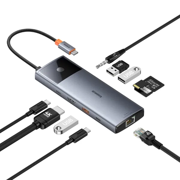 Baseus Metal Gleam Series II Screen-off Button 10-in-1 USB Hub , Baseus Metal Gleam Series II Screen-off Button 10-in-1 USB Hub for sale , Baseus Metal Gleam Series II Screen-off Button 10-in-1 USB Hub for Sale in Pakistan , Baseus Metal Gleam Series II S
