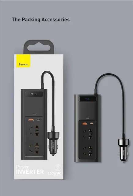 Baseus Multifunctional In-Car 150W Power Car Inverter , Baseus Multifunctional In-Car 150W Power Car Inverter for sale , Baseus Multifunctional In-Car 150W Power Car Inverter for Sale in Pakistan , Baseus Multifunctional In-Car 150W Power Car Inverter Ava
